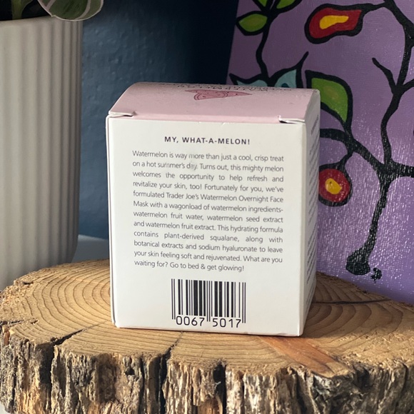 NWT Trader Joes Watermelon Overnight Face Mask - Picture 2 of 4
